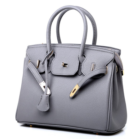 Guangzhou Bag Women 2023 New Women's Bag European and American Fashion Lychee Pattern Platinum Bag Diagonal Shoulder Ladies Handbag