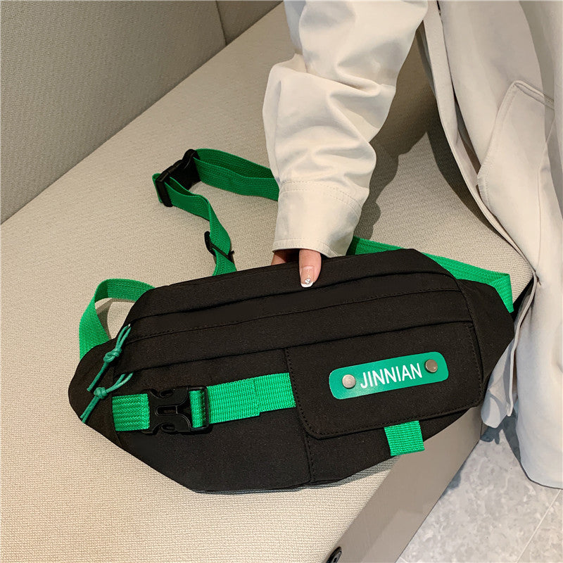 Klein blue all-match casual bag 2022 autumn new retro Japanese tooling Messenger tide brand Harajuku waist bag chest bag 