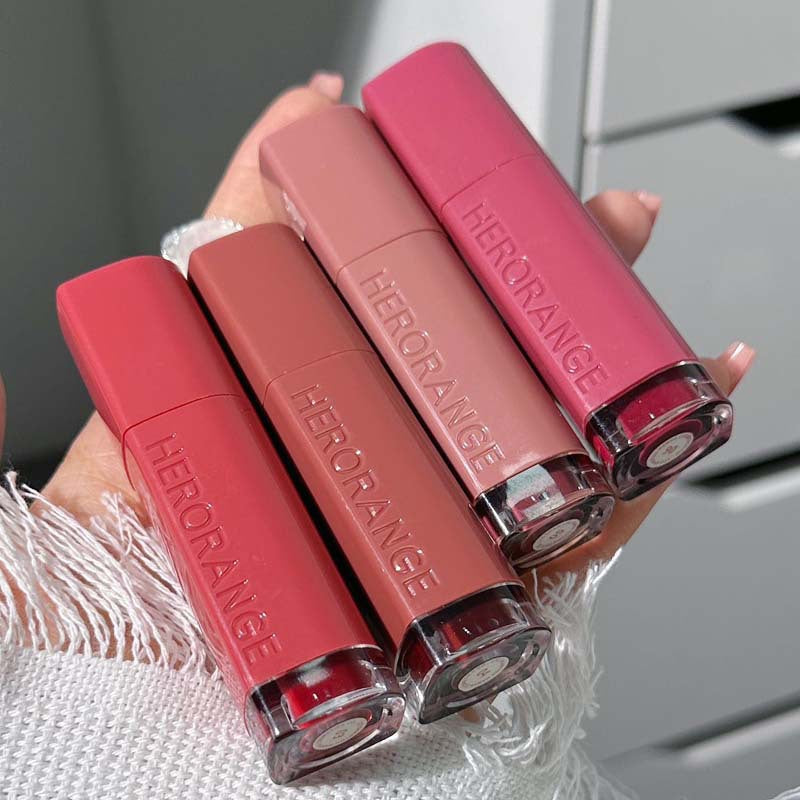 HERORANGE~water mirror gloss lip gloss lipstick cloud mirror water gloss glass lip gloss long-lasting hydrating pouty lips 