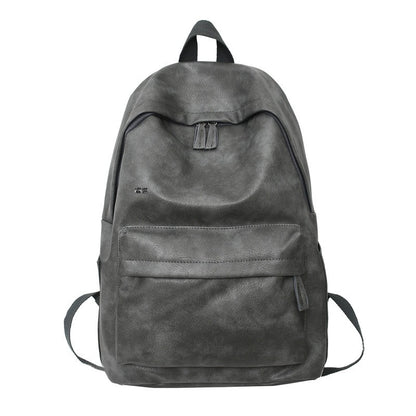 Simple trendy brand large capacity dark style backpack 2023 new men's street workwear college student bag backpack 