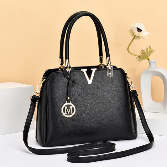 Bags, women's bags, one-piece drop shipping, winter large-capacity mother's handbag, temperament shoulder bag, crossbody bag, trendy and versatile 