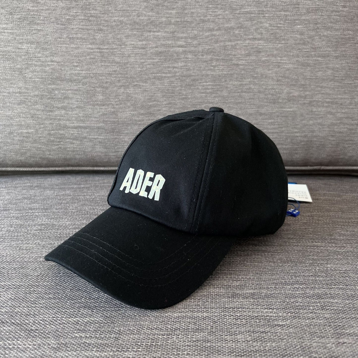 ADER 新款四季通用折纸字母可调节圆顶棒球帽男女情侣款遮阳帽