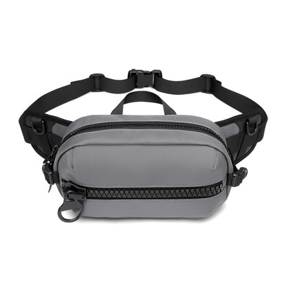 Ozuko mobile phone bag men's waist bag casual Oxford cloth chest bag outdoor waterproof men's waist bag multi-function 