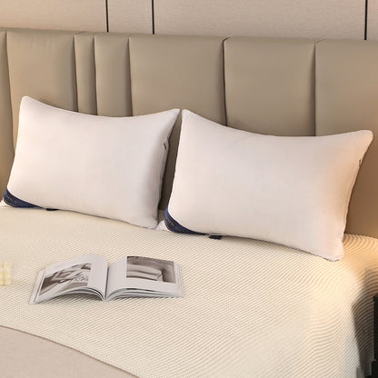 Hilton feather velvet five-star hotel pillow core household cervical pillow single hotel health care neck pillow wholesale 