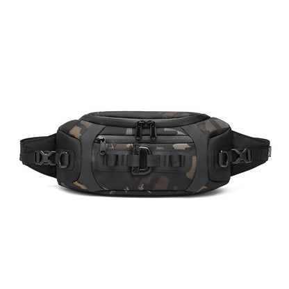 Ozuko sports mobile phone waist bag men's multi-functional chest bag tactical trendy brand men's small chest bag chest bag
