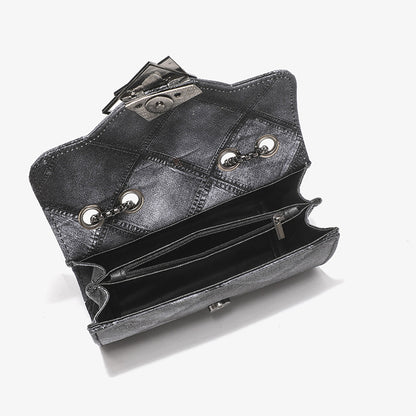 2023 new color and ink gradient small square bag, fashionable and personalized rhombus embossed chain crossbody women's bag, drop shipping 