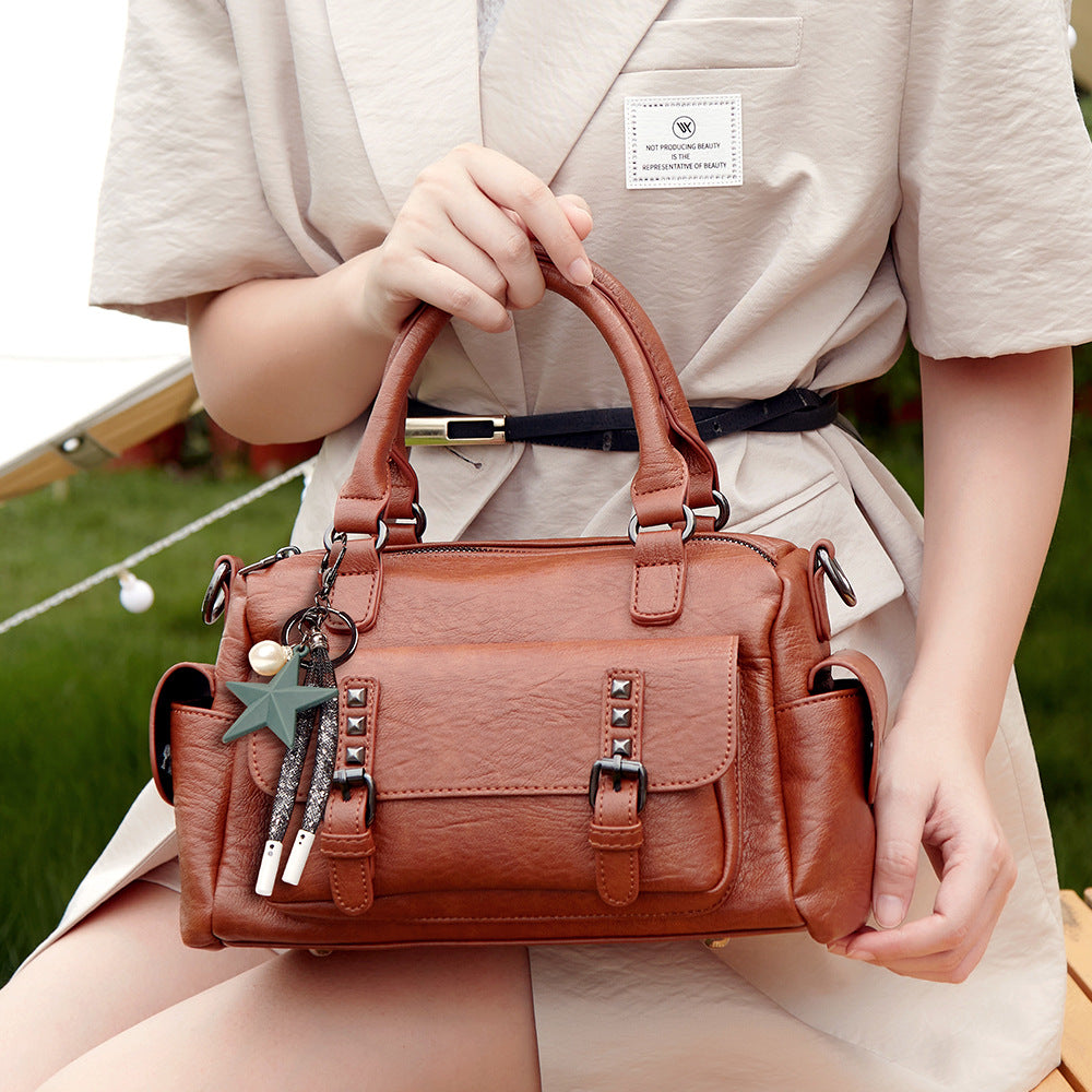 Bags for women, trendy ladies' handbags, mother's bags, European and American fashion, large-capacity crossbody bags, shoulder bags, one-piece drop shipping 