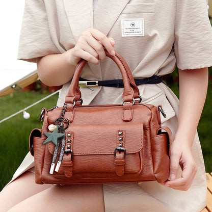 Bags for women, trendy ladies' handbags, mother's bags, European and American fashion, large-capacity crossbody bags, shoulder bags, one-piece drop shipping 