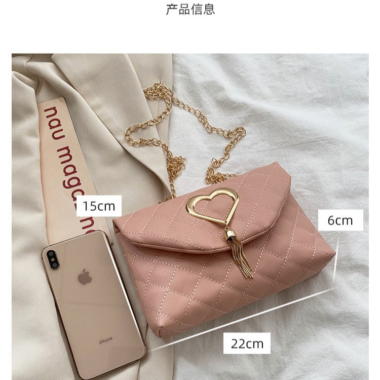爱心绣花流苏包2021women bags外贸小包批发韩版女士单肩斜跨包女