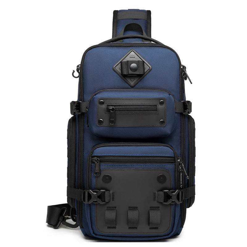 Ozuko tactical chest bag outdoor men's crossbody bag men's large capacity sports men's bag shoulder crossbody bag