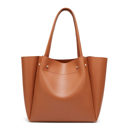 Women's bag new style 2023 European and American fashion simple shoulder bag large capacity women's handbag tote bag one piece drop shipping 