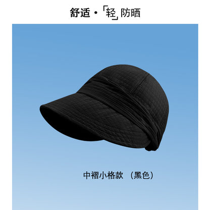 防晒帽速干夏季遮阳小众渔夫帽女时尚防紫外线太阳帽子