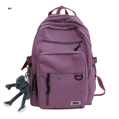 Backpack 2023 new trendy large-capacity schoolbag female Korean version Harajuku ulzzang high school college student ins backpack 