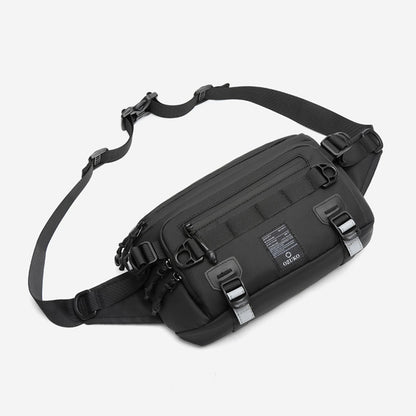 Ozuko new men's bag single shoulder crossbody bag outdoor trendy brand men's chest bag high-end men's waist bag wholesale 