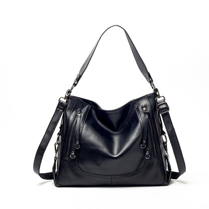 Cross-border new 2023 women's bag trendy fashion large-capacity tote bag handbag one-shoulder cross-body European and American retro large bag