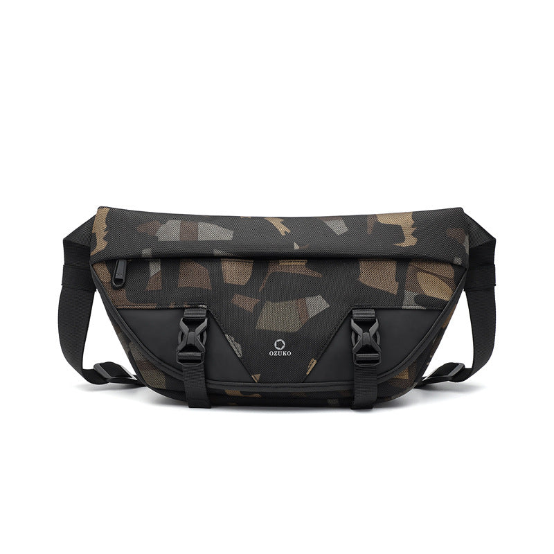 ozuko new men's shoulder bag sports trendy men's bag business multifunctional men's bag casual bag men bag
