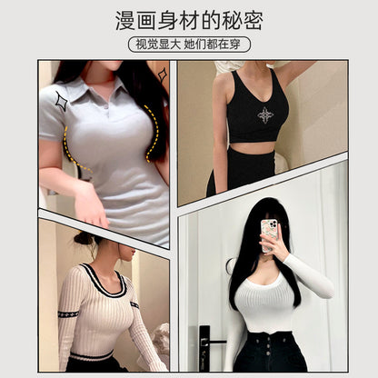 外扩显大软支撑无痕内衣聚拢小胸专用无钢圈文胸法式厚杯美背胸罩