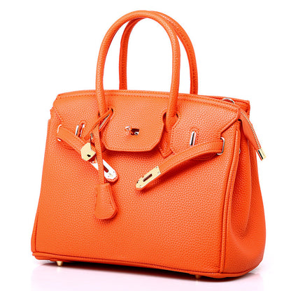 Guangzhou Bag Women 2023 New Women's Bag European and American Fashion Lychee Pattern Platinum Bag Diagonal Shoulder Ladies Handbag