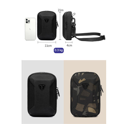 ozuko New Mini Crossbody Bag Casual Men's Clutch Hard Shell Korean Style Small Shoulder Bag Men's Bag 