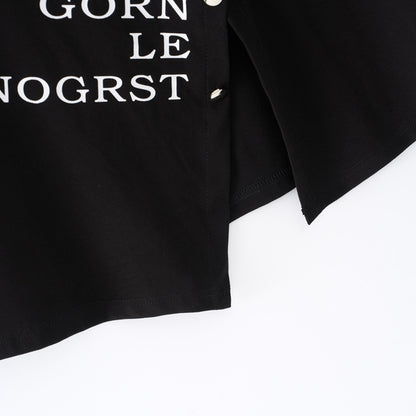 Zhirun large size women's fat mm careful machine slit T-shirt casual all-match short-sleeved round neck top 2023 summer 18336 