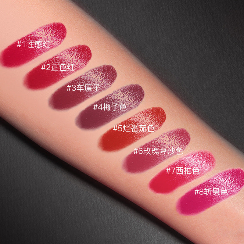 Beautiful image, colorful silky lipstick, gentle and moisturizing, delicate and lip-protecting, elegant and charming lipstick 