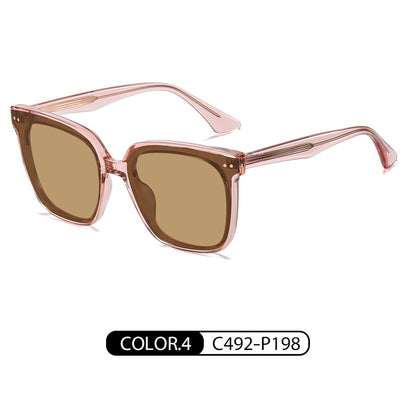 Live broadcast of the same gm sunglasses male polarized sunglasses TR7507 propionic acid pin leg big frame sunscreen sunglasses female 