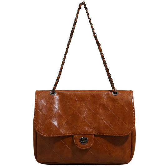 Cross-border women's bag 2023 new foreign trade chain bag women's crossbody bag fashion shoulder bag niche large capacity bag 