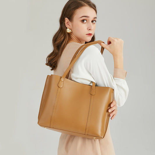 Simple Large Capacity Bag Women's Bag 2020 New Trendy Fashion Popular Shoulder Handbag Internet Celebrity Handheld Tote Bag 