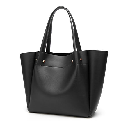 Women's bag new style 2023 European and American fashion simple shoulder bag large capacity women's handbag tote bag one piece drop shipping 