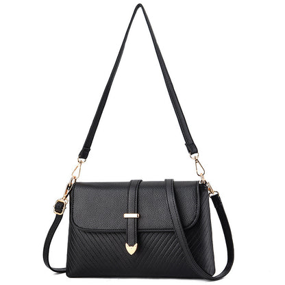 Small bag 2023 new fashion summer middle-aged and elderly mother ladies handbag Korean style soft leather shoulder crossbody bag for women 