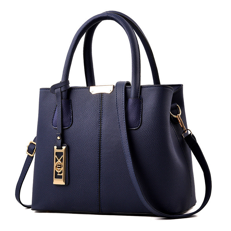 Foreign trade bags 2023 new fashion handbag simple middle aged mother bag large capacity single shoulder ladies bag on behalf of 7 MART