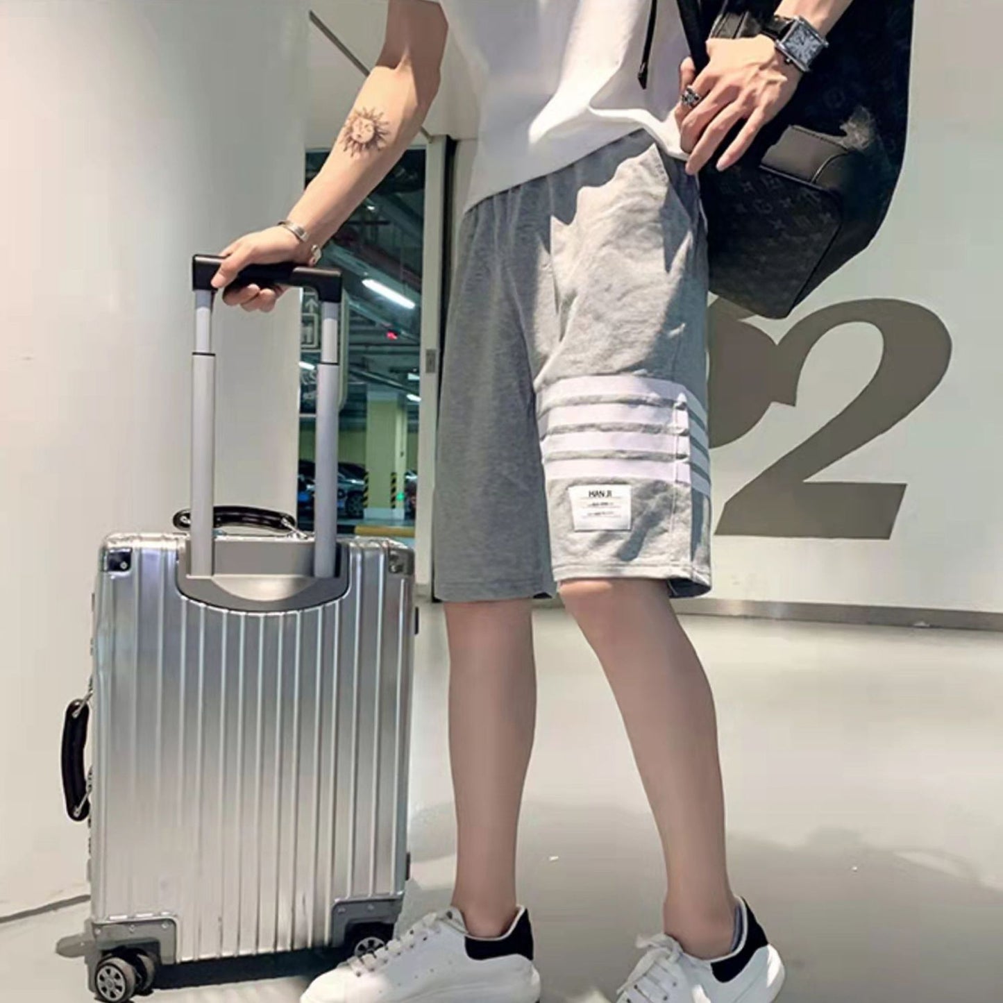 2022夏季五分休闲纯棉短裤子男女宽松运动日常情侣潮牌百搭青少年