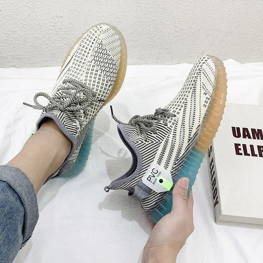 Summer new sports canvas tide shoes breathable mesh net shoes trendy coconut men's shoes all-match casual 9008 