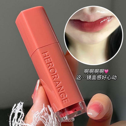 HERORANGE~water mirror gloss lip gloss lipstick cloud mirror water gloss glass lip gloss long-lasting hydrating pouty lips 