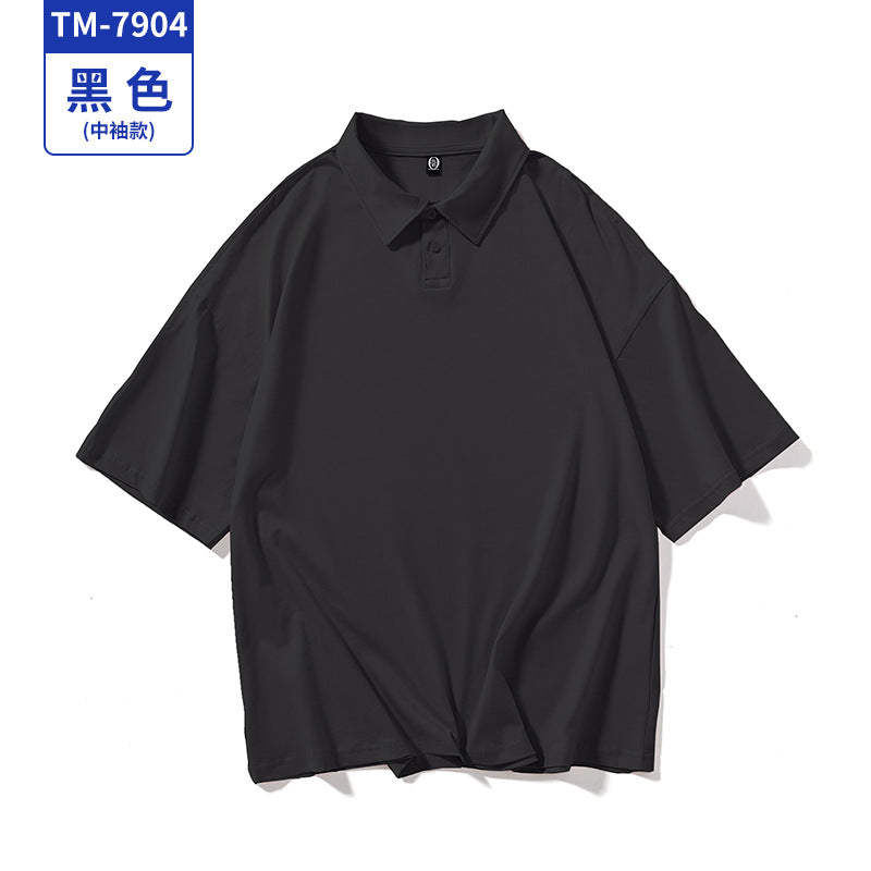 发型师工作服定制T恤宽松班服中袖活动文化POLO衫订做工衣印LOGO