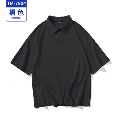 发型师工作服定制T恤宽松班服中袖活动文化POLO衫订做工衣印LOGO