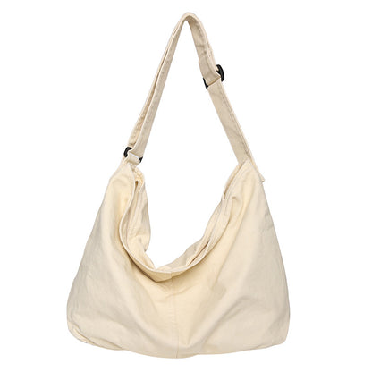 Crossbody bag female college student class bag female dual-use ins style Japanese style large capacity Ruiying canvas bag shoulder bag 
