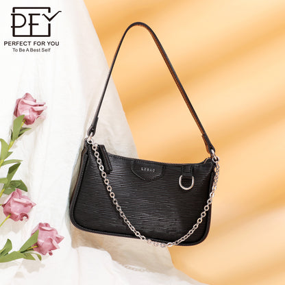 Weichen shoulder bag women's ins versatile high-end pu leather chain crossbody bag large capacity waterproof women's armpit bag