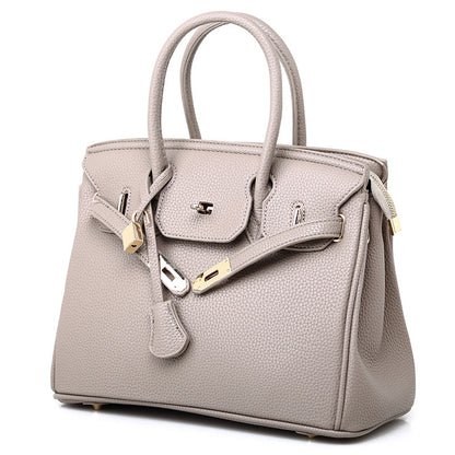 Guangzhou Bag Women 2023 New Women's Bag European and American Fashion Lychee Pattern Platinum Bag Diagonal Shoulder Ladies Handbag
