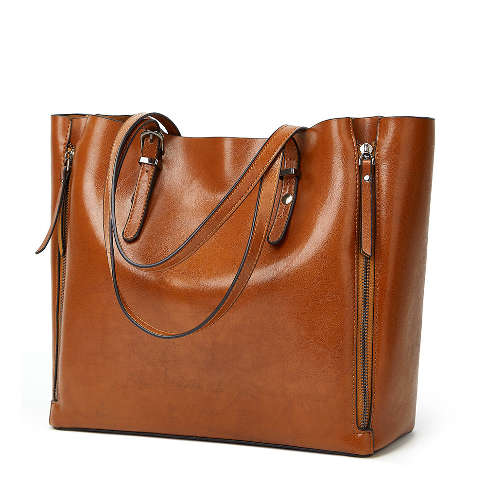 Foreign trade women's bags 2023 new handbags European and American retro trend large-capacity women's bags fashionable shoulder crossbody bags 