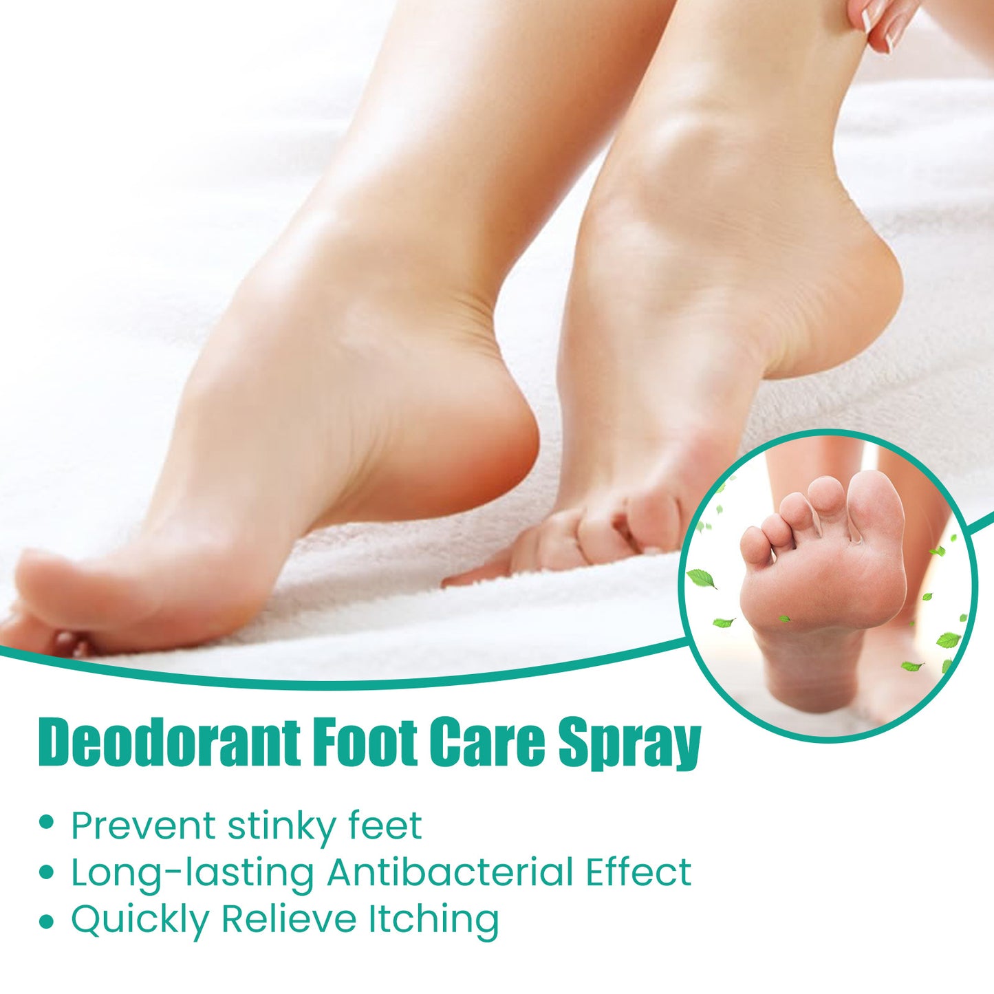 OUHOE foot deodorant spray ၊ ခြေထောက်ယားယံခြင်း ၊ အားကစားသမား ခြေထောက် နှင့် အနံ့ဆိုးများ ခြောက်သွေ့ခြင်း နှင့် အခွံခွာခြင်း ကို ဆန့်ကျင်သော moisturizing care spray ၊
