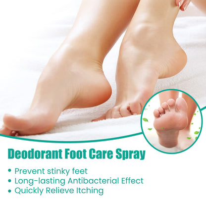 OUHOE foot deodorant spray ၊ ခြေထောက်ယားယံခြင်း ၊ အားကစားသမား ခြေထောက် နှင့် အနံ့ဆိုးများ ခြောက်သွေ့ခြင်း နှင့် အခွံခွာခြင်း ကို ဆန့်ကျင်သော moisturizing care spray ၊
