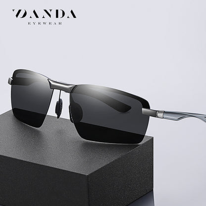 New Men's Sunglasses Aluminum Magnesium Legs Half Frame Polarized Sunglasses Fishing Glasses 3391 Driver Driving Sunglasses 