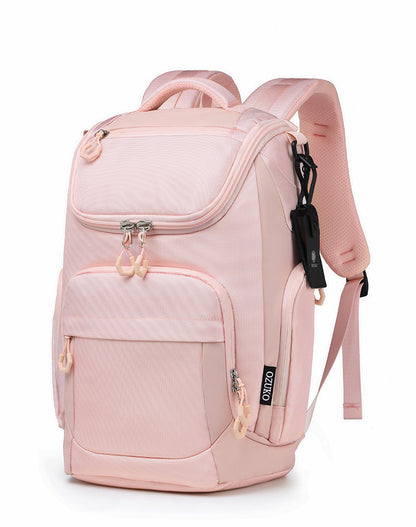 Ozuko new backpack business waterproof computer bag men's large capacity outdoor travel sports backpack 