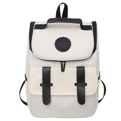 Wholesale school bags for high school students large capacity Korean style simple backpack men's new Ruiying Harajuku high school women's backpack 