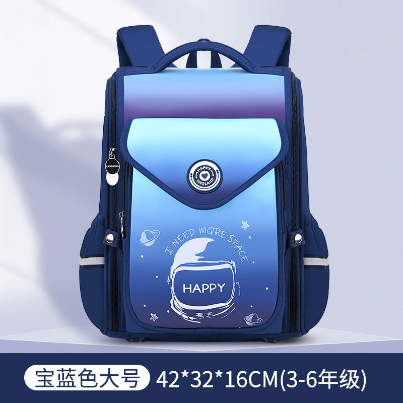 New schoolbags for primary school students 1--6th grade burden-reducing backpack integrated children's schoolbag can be printed with logo 
