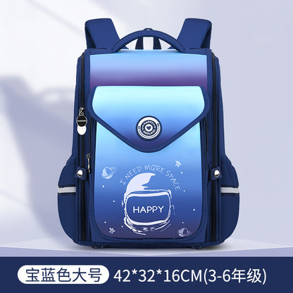New schoolbags for primary school students 1--6th grade burden-reducing backpack integrated children's schoolbag can be printed with logo 