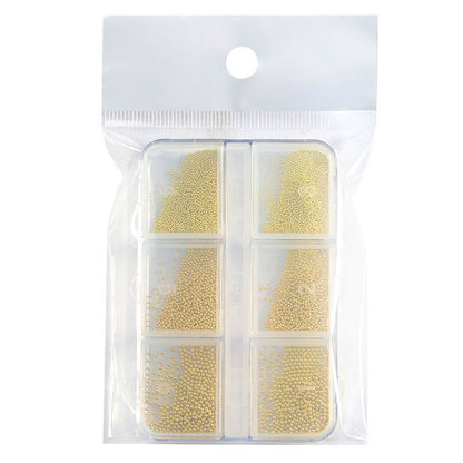 Nail Art Accessories Internet Celebrity 2023 New Mixed Pearl Flowers Flat Bottom Diamond Steel Beads Gold Foil as Nail Decorations 