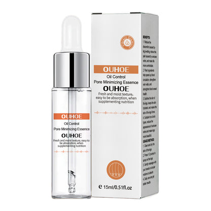 OUHOE Pore Repair Essence delicately brightens skin tone, shrinks pores, hydrates, moisturizes, and tightens skin. 