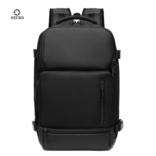 Ozuko Sports Backpack Men's Business Travel Laptop Backpack Outdoor Waterproof Men's Backpack 